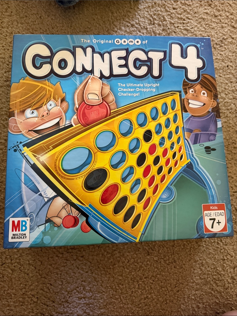 Milton Bradley Connect 4 Classic Board Game - Yellow/Blue